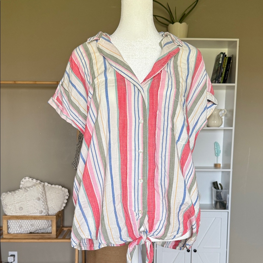 Old Navy Pastel Striped Women’s Blouse